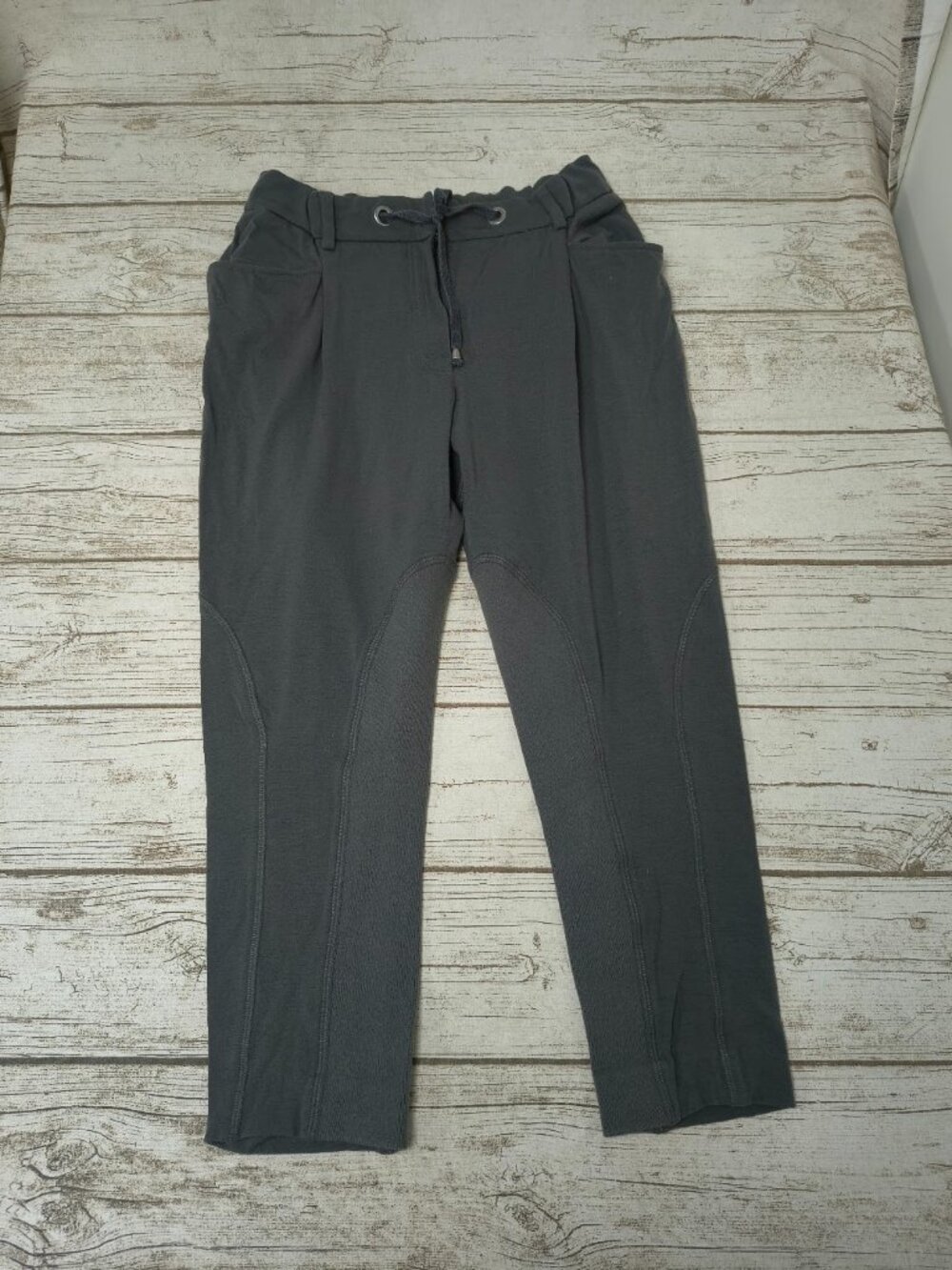 Brunello Cucinelli Luxury Cropped Wool Drawsting Trousers Size 12